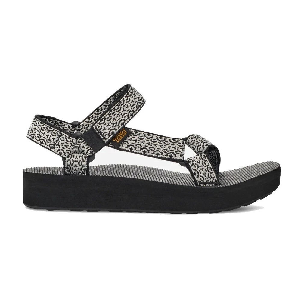 Teva Women's Size 7 Midform Universal Sandal Black & White Pattern